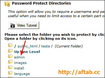 http://tutorials.aftab.cc/web/cpanel/passwprd_protect_directories/passwprd_protect_directories_2.gif